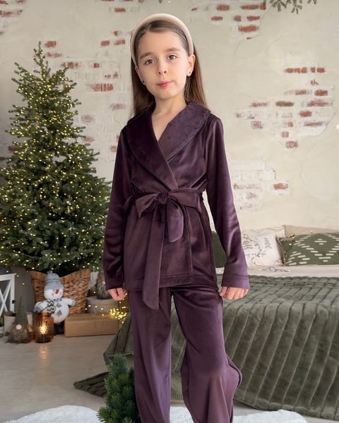 Піжама Глорія шоколад для дівчинки &mdash; Mini Queenie