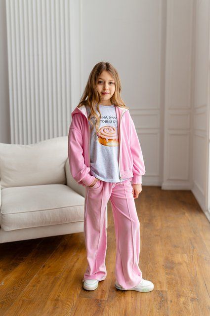 Спортивний костюм Сінті велюровий для дівчинки &mdash; Mini Queenie