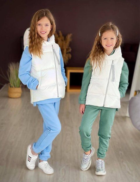Жилетка Асиметрія для дівчинки &mdash; Mini Queenie