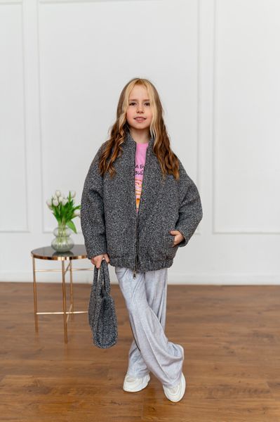 Бомбер Зара букле для дівчинки &mdash; Mini Queenie