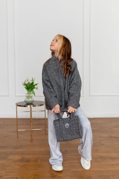 Бомбер Зара букле для дівчинки &mdash; Mini Queenie