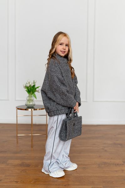 Бомбер Зара букле для дівчинки &mdash; Mini Queenie