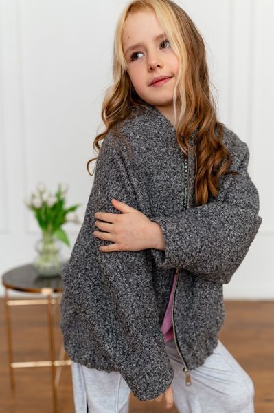 Бомбер Зара букле для дівчинки &mdash; Mini Queenie