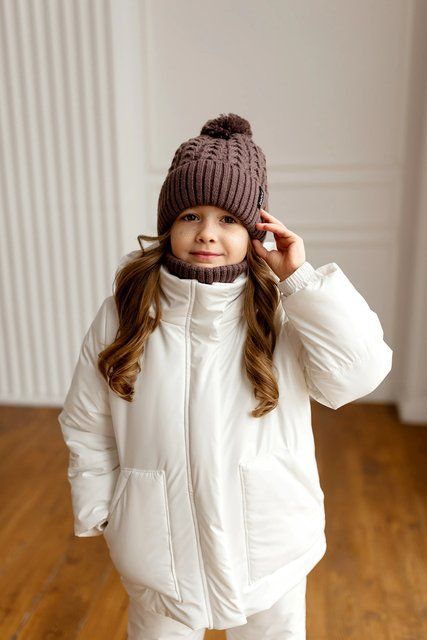 Комплект зимовий куртка та напівкомбінезон для дівчинки &mdash; Mini Queenie