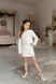 Піджак та спідниця альпака молоко для дівчинки від Mini Queenie &mdash; вигляд 3