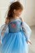 Сукня Тіана з мереживом блакитна для дівчинки від Mini Queenie &mdash; вигляд 2