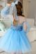 Сукня Тіана з мереживом блакитна для дівчинки від Mini Queenie &mdash; вигляд 4