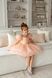 Сукня Аврора органза персикова для дівчинки від Mini Queenie &mdash; вигляд 8
