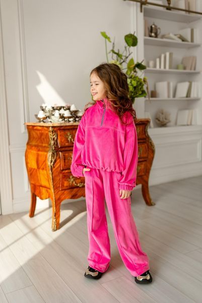 Спортивний костюм Мішель велюровий з затяжкою для дівчинки &mdash; Mini Queenie
