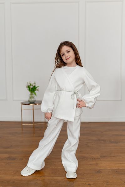 Кардиган та штани кльош для дівчинки &mdash; Mini Queenie
