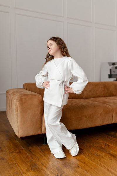 Кардиган та штани кльош для дівчинки &mdash; Mini Queenie
