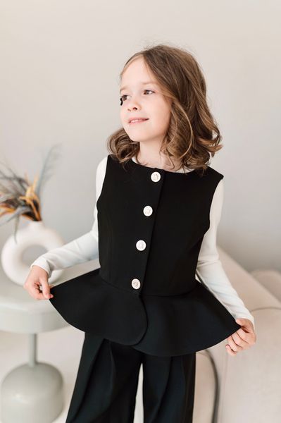 Жилетка Джейн та штани палаццо для дівчинки &mdash; Mini Queenie