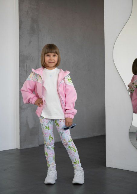 Спортивний костюм Тропік з лосинами для дівчинки &mdash; Mini Queenie