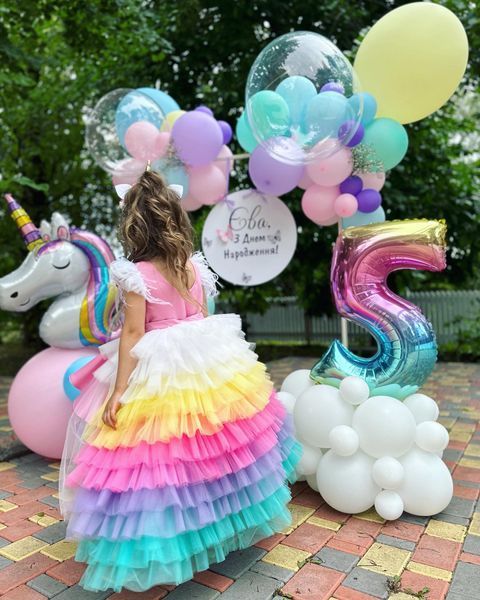 Сукня Бель із спідницею Лілі рожева для дівчинки &mdash; Mini Queenie
