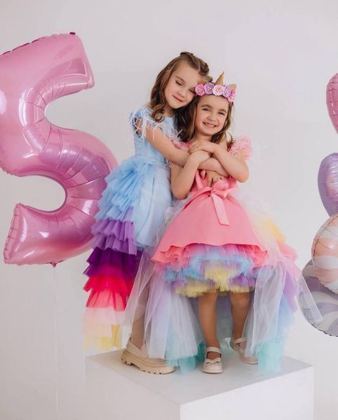 Сукня Бель із спідницею Лілі рожева для дівчинки &mdash; Mini Queenie
