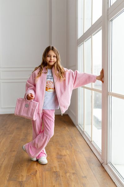 Бомбер Зара букле для дівчинки &mdash; Mini Queenie