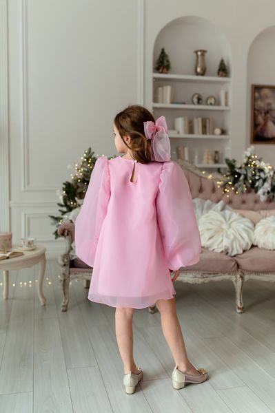 Сукня Жасмін органза рожева для дівчинки &mdash; Mini Queenie