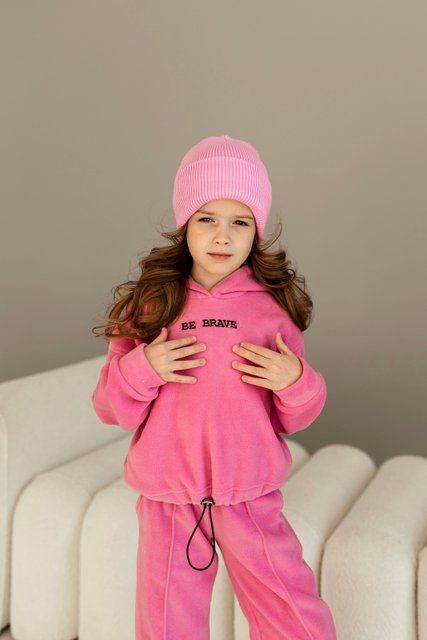 Спортивний костюм "Be Brave" для дівчинки &mdash; Mini Queenie