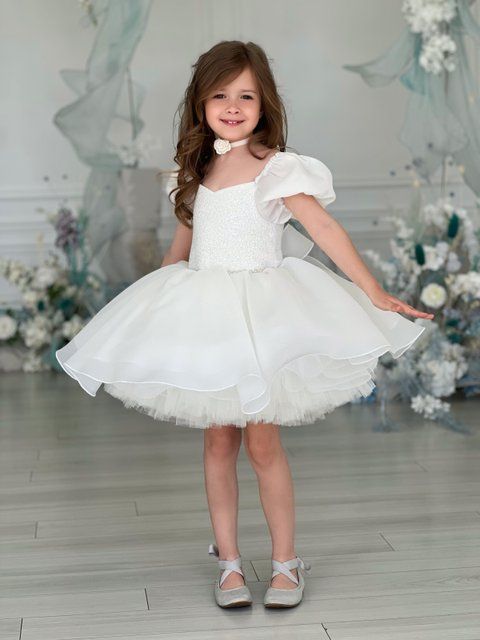 Сукня Аврора органза для дівчинки &mdash; Mini Queenie