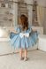 Сукня Адель люрекс блакитна для дівчинки від Mini Queenie &mdash; вигляд 2