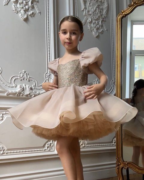 Сукня Аврора органза для дівчинки &mdash; Mini Queenie