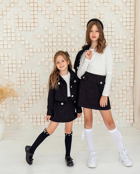 Лонгслів рубчик для дівчинки &mdash; Mini Queenie