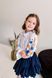 Блуза Клео нью із принтом для дівчинки від Mini Queenie &mdash; вигляд 1
