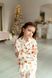 Піжама Еліза біла принт фотоапарат для дівчинки від Mini Queenie &mdash; вигляд 8
