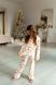 Піжама Еліза біла принт фотоапарат для дівчинки від Mini Queenie &mdash; вигляд 7