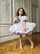 Сукня Адель органза із принтом для дівчинки від Mini Queenie &mdash; вигляд 1