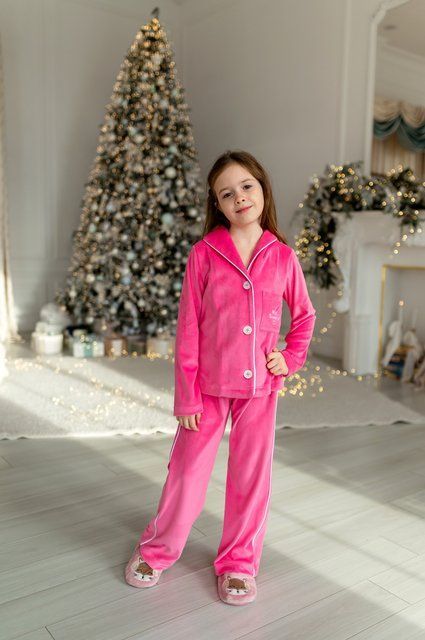 Піжама Еліза малинова для дівчинки &mdash; Mini Queenie