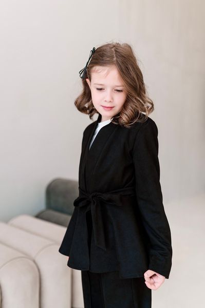 Піджак з баскою та штани кльош для дівчинки &mdash; Mini Queenie