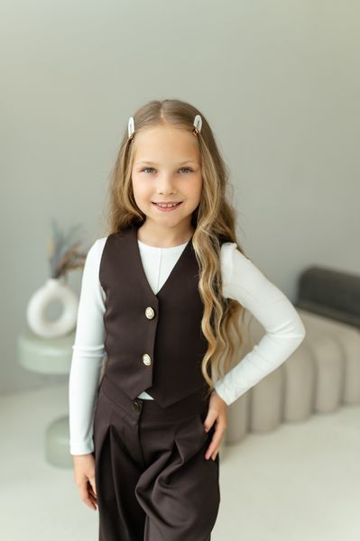Жилетка та штани палаццо для дівчинки &mdash; Mini Queenie