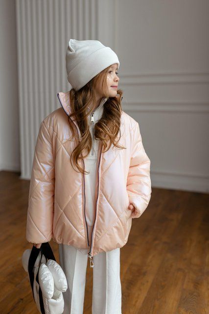 Демі куртка Ромби для дівчинки &mdash; Mini Queenie