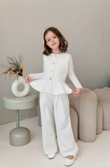 Жилетка Джейн та штани палаццо для дівчинки &mdash; Mini Queenie