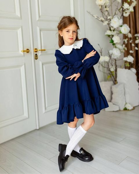 Сукня Кет синя для дівчинки &mdash; Mini Queenie