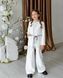 Піджак з поясом і штани палаццо для дівчинки від Mini Queenie &mdash; вигляд 2