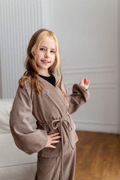 Кардиган та штани кльош для дівчинки &mdash; Mini Queenie