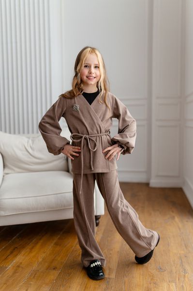 Кардиган та штани кльош для дівчинки &mdash; Mini Queenie