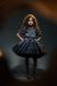 Сукня Адель чорна органза з принтом леопард для дівчинки від Mini Queenie &mdash; вигляд 10