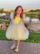 Сукня Україна з гербом жовто-блакитна для дівчинки від Mini Queenie &mdash; вигляд 1
