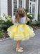 Сукня Україна з мереживом жовто-блакитна для дівчинки від Mini Queenie &mdash; вигляд 1