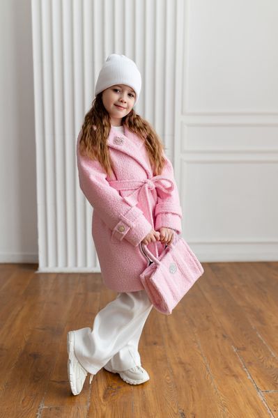 Пальто Фібі букле для дівчинки &mdash; Mini Queenie