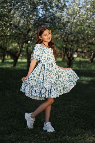 Сукня Ніжність із коротким рукавом для дівчинки &mdash; Mini Queenie