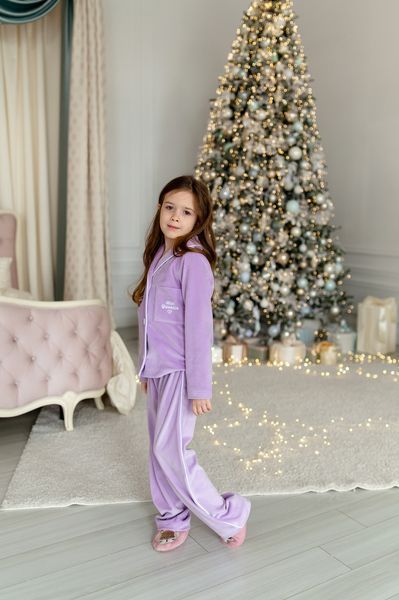 Піжама Еліза бузкова для дівчинки &mdash; Mini Queenie