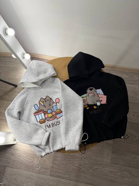 Худі Pusheen в навушниках для дівчинки &mdash; Mini Queenie