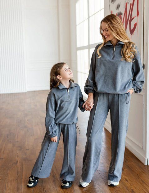 Костюм Мішель ангора з куліскою темно сірий для дівчинки &mdash; Mini Queenie