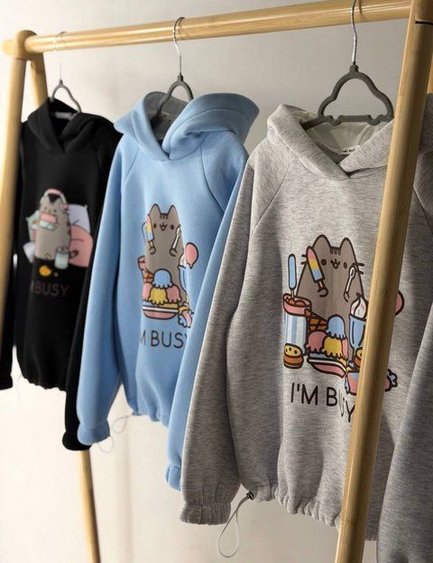 Худі Pusheen в навушниках для дівчинки &mdash; Mini Queenie