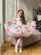 Сукня Адель органза із принтом для дівчинки від Mini Queenie &mdash; вигляд 2