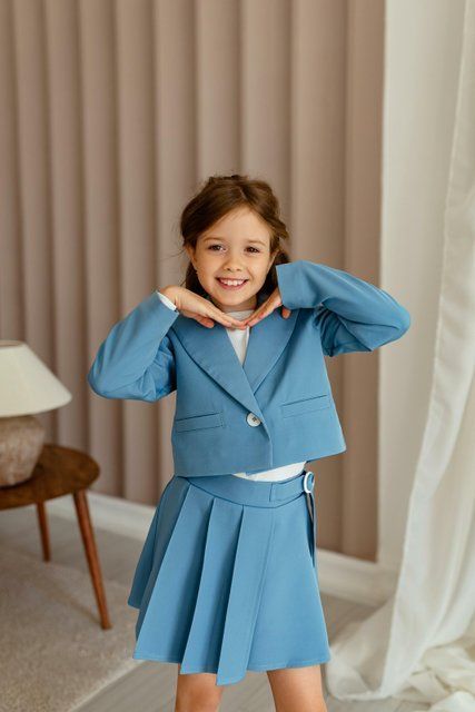 Піджак Трініті та спідниця для дівчинки &mdash; Mini Queenie